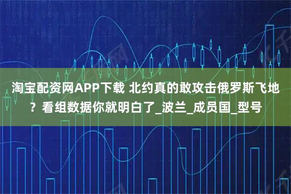 淘宝配资网APP下载 北约真的敢攻击俄罗斯飞地？看组数据你就明白了_波兰_成员国_型号